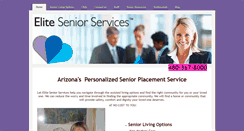 Desktop Screenshot of elitesenioraz.com