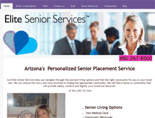 Tablet Screenshot of elitesenioraz.com